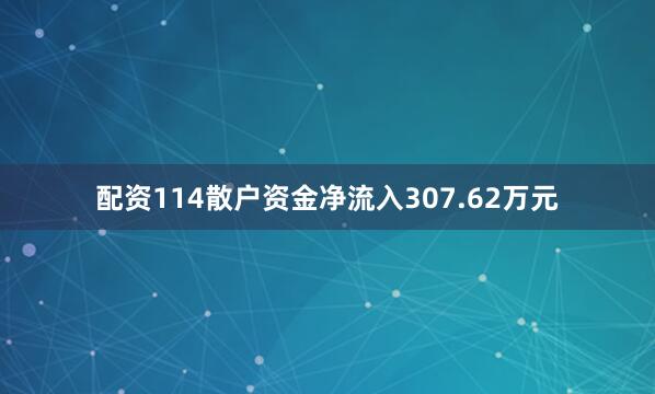 配资114散户资金净流入307.62万元